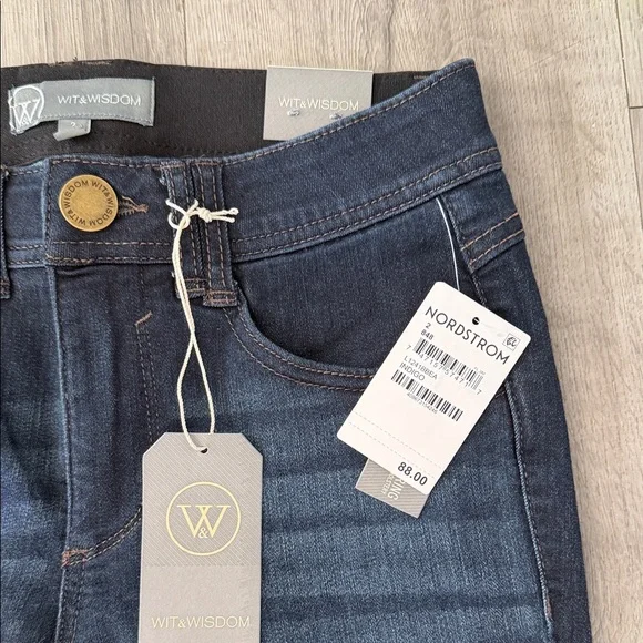 Wit & Wisdom Dark Indigo Flare Jeans - Picture 2 of 4